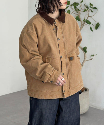 燈芯絨工裝夾克