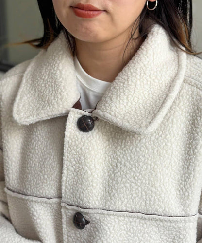 可雙面穿羊羔絨夾克