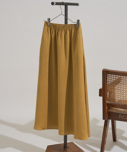 緞面休閒喇叭裙<套裝可搭配>