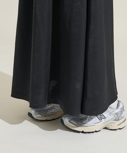 緞面休閒喇叭裙<套裝可搭配>