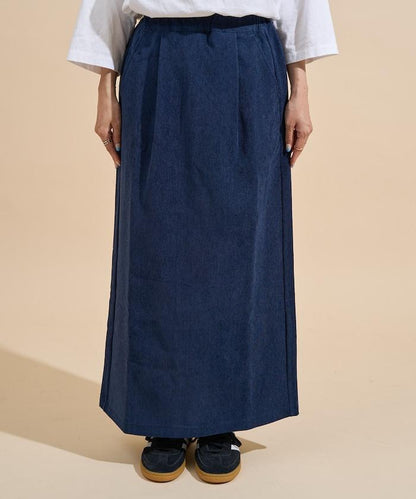 平紋燈芯絨半身裙/燈芯絨長款半身裙