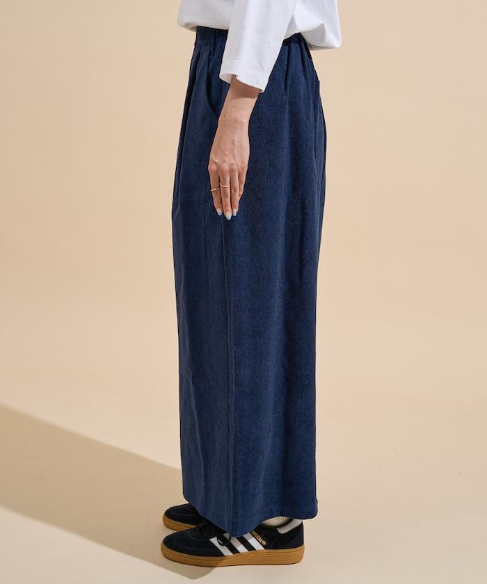 平紋燈芯絨半身裙/燈芯絨長款半身裙