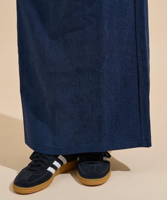 平紋燈芯絨半身裙/燈芯絨長款半身裙