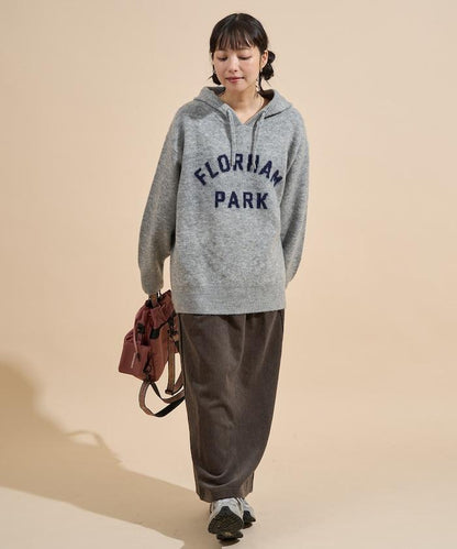 平紋燈芯絨半身裙/燈芯絨長款半身裙