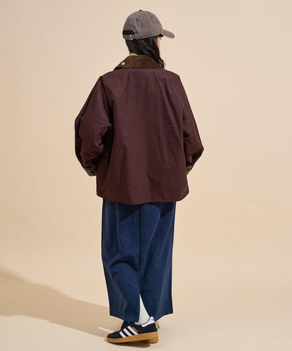 平紋燈芯絨半身裙/燈芯絨長款半身裙