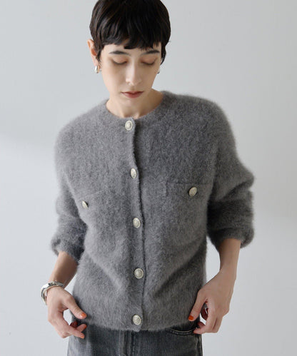 毛絨紐扣夾克