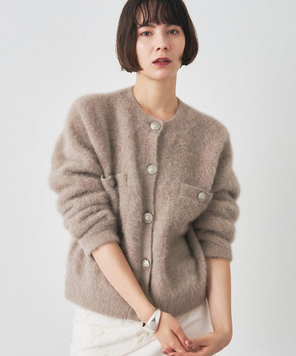 毛絨紐扣夾克