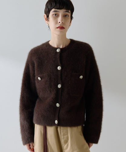 毛絨紐扣夾克