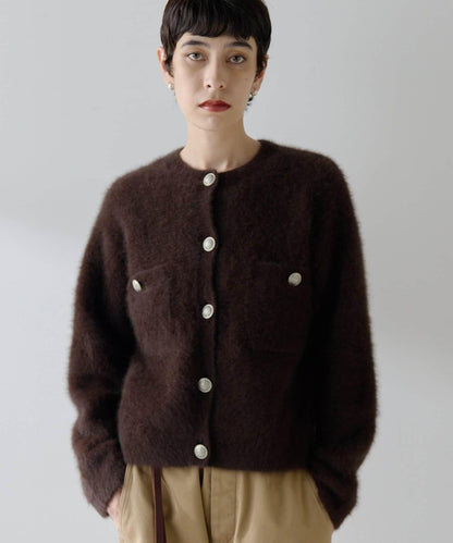 毛絨紐扣夾克