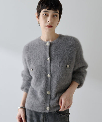 毛絨紐扣夾克