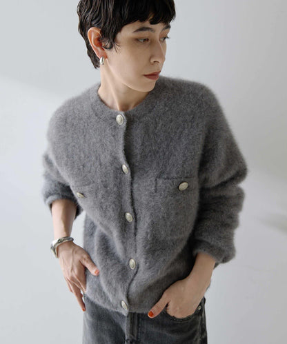 毛絨紐扣夾克