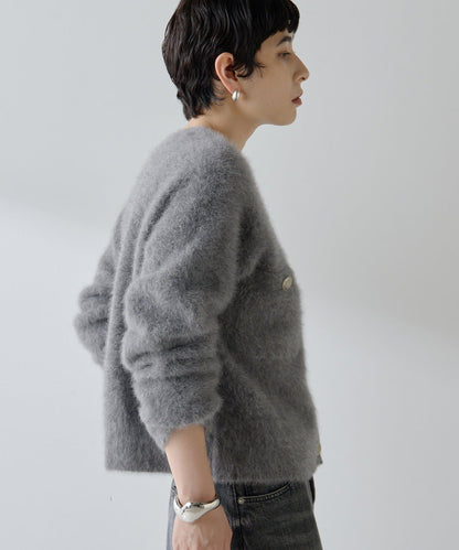 毛絨紐扣夾克