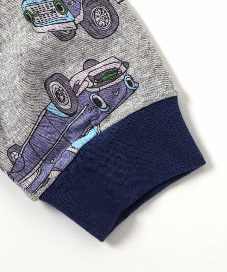 車柄前開光滑睡衣