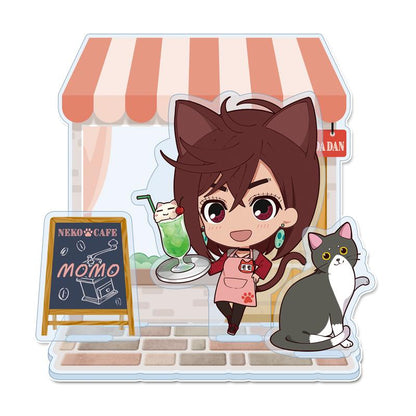 《當噠當》_ぷちちょこ 迷你亞克力場景擺件【モモ】貓咪咖啡廳
