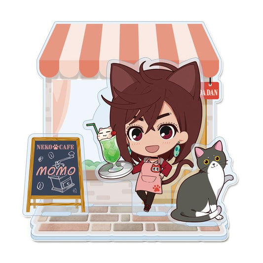 《當噠當》_ぷちちょこ 迷你亞克力場景擺件【モモ】貓咪咖啡廳
