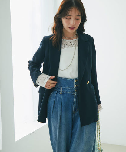 【La boutique BonBon】吊帶背心風格雪紡波點T恤
