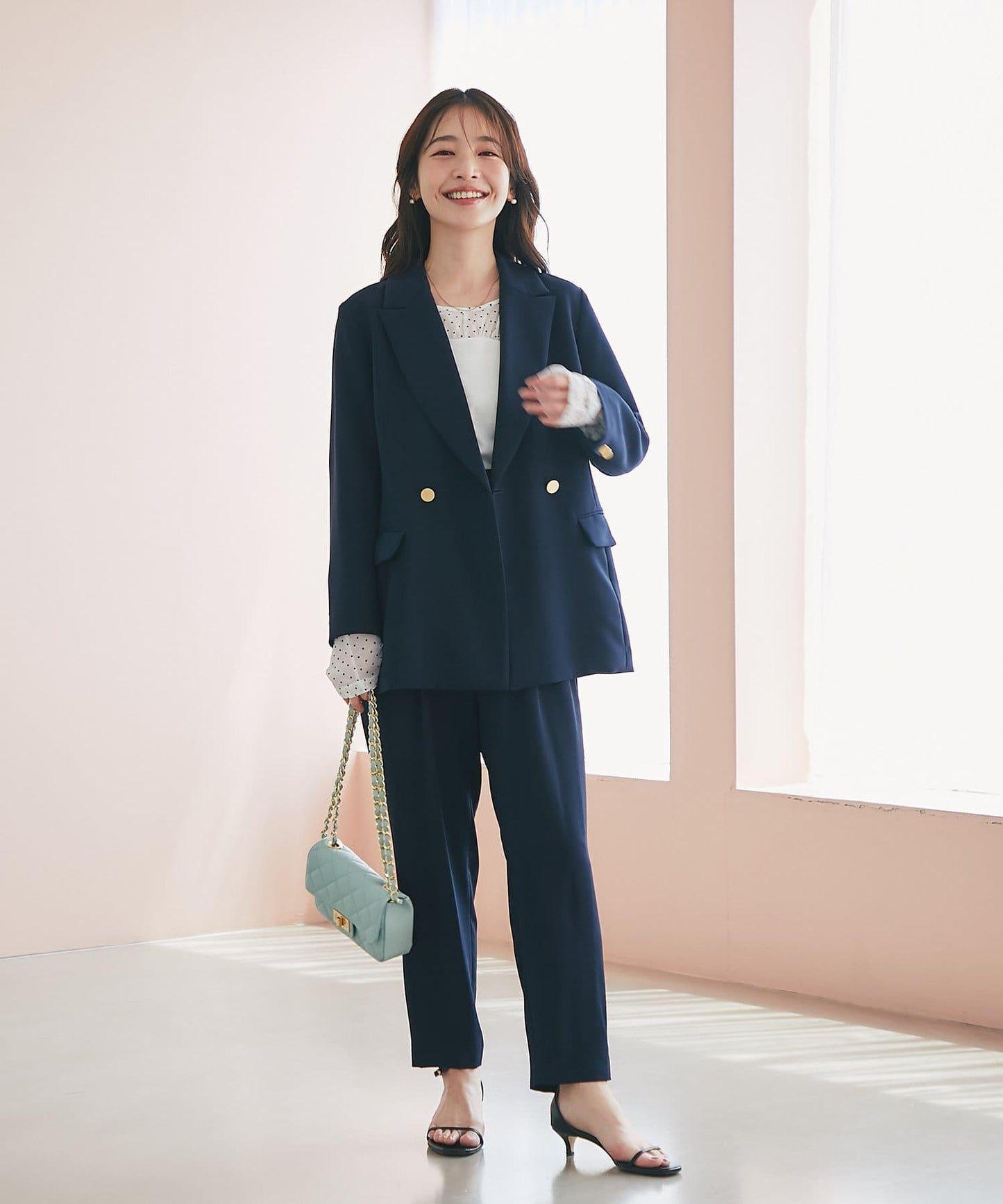 【La boutique BonBon】吊帶背心風格雪紡波點T恤
