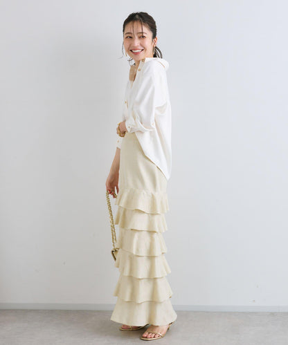 【La boutique BonBon】亮片針織層疊半身裙