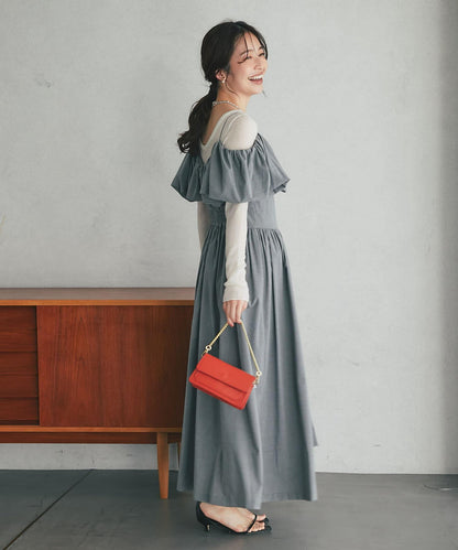 【La boutique BonBon】吊帶開肩連衣裙