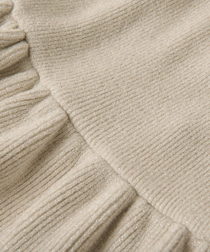 【RIVE DROITE】荷葉邊針織吊帶背心
