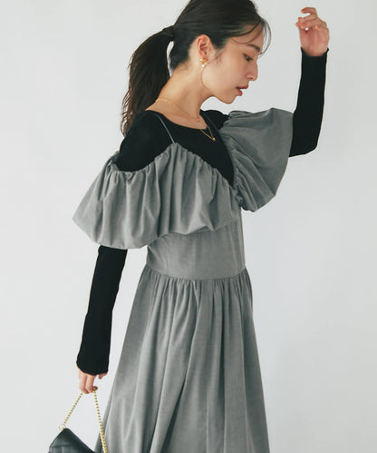 【La boutique BonBon】吊帶開肩連衣裙