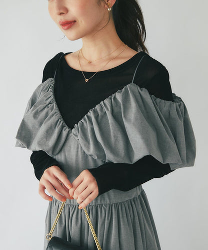 【La boutique BonBon】吊帶開肩連衣裙