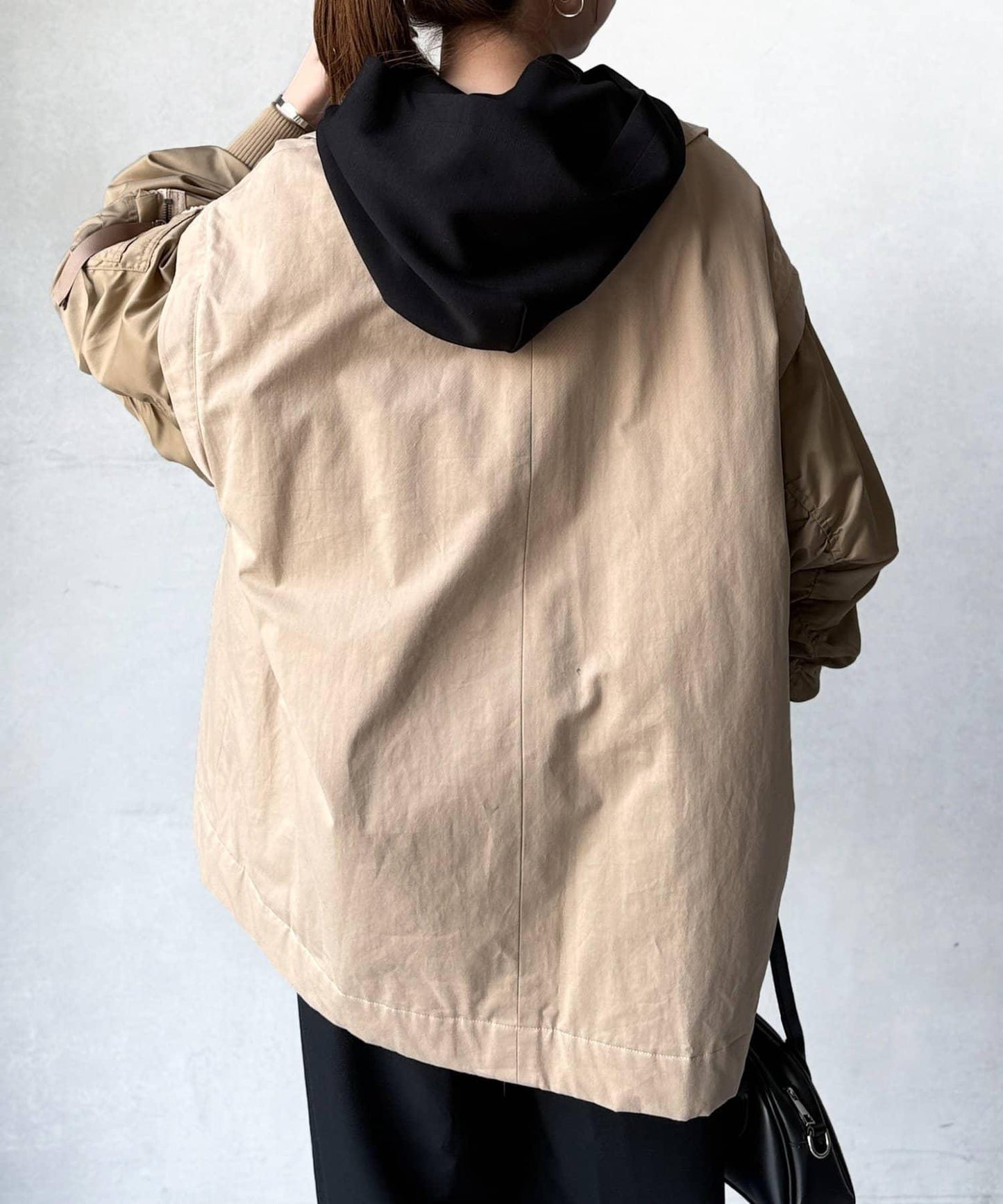 MA-1袖可兩穿中長外套