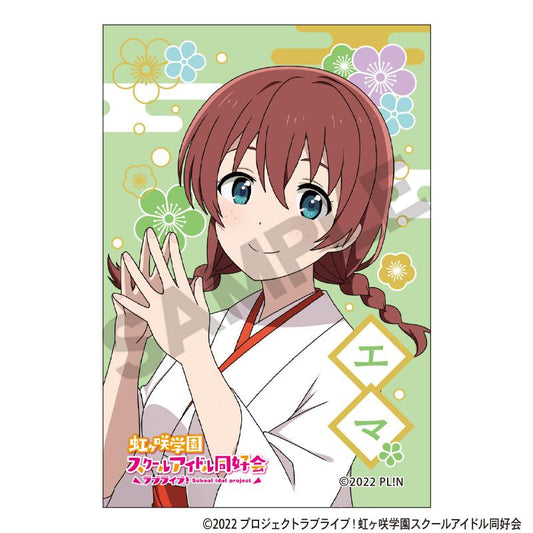 LoveLive!虹咲學園學園偶像同好會 方形和紙徽章 艾瑪·維爾德