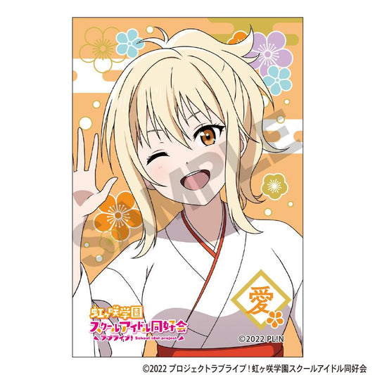 LoveLive!虹咲學園學園偶像同好會 方形和紙罐徽章 宮下愛