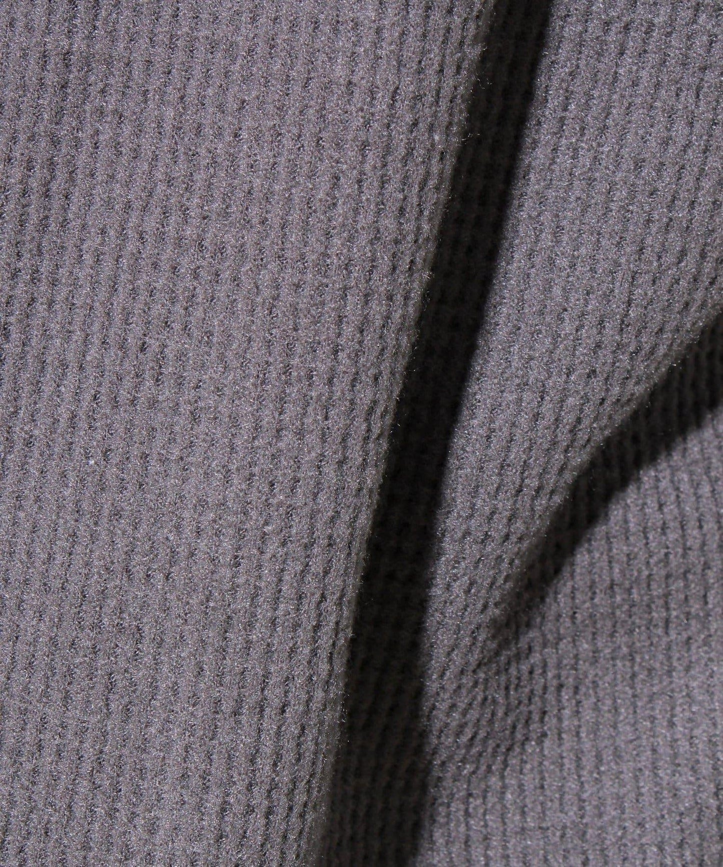 【適合疊穿】磨毛華夫格下襬抽繩長袖T恤