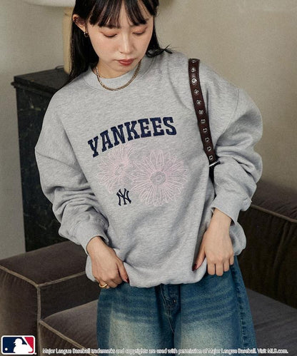 MLB 花卉刺繡衛衣