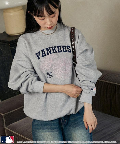 MLB 花卉刺繡衛衣