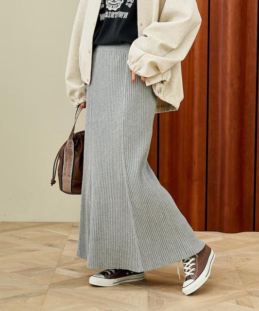 羅紋針織美人魚裙