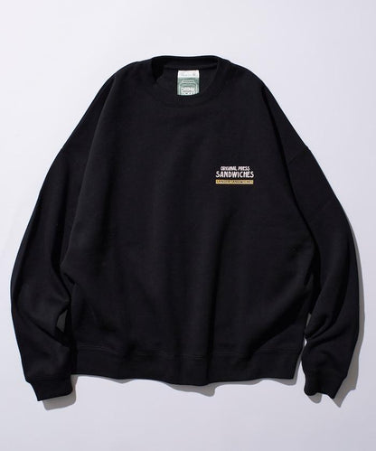 LANDER SANDWICHES×FREAK'S STORE/蘭德爾 特別款 寬鬆版型 背部印花 圓領衛衣