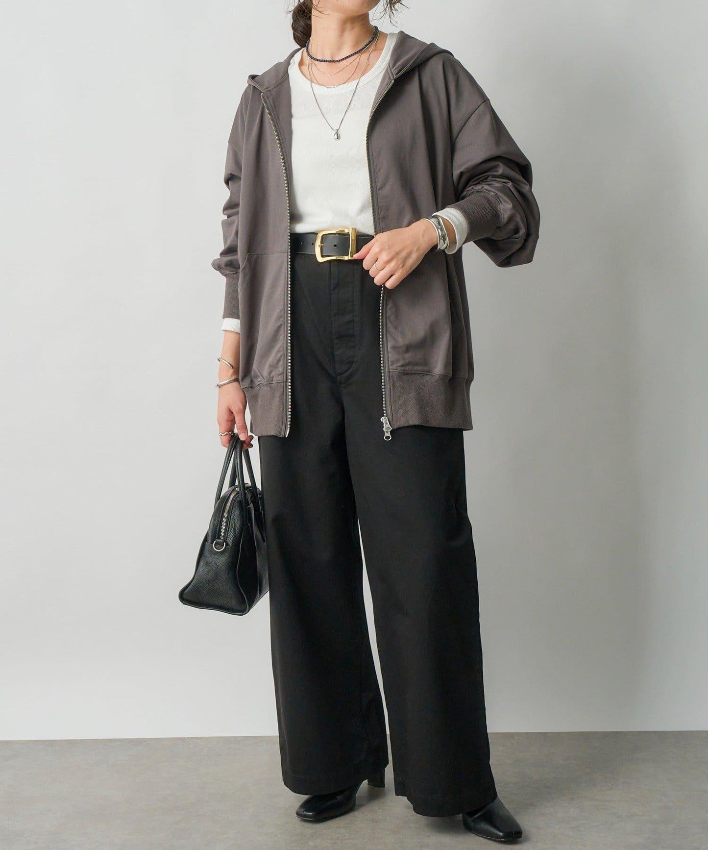 【MONN.:.(モン)】棉質斜紋長褲