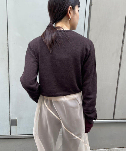 【Layering set】羊毛短款上衣&護臂