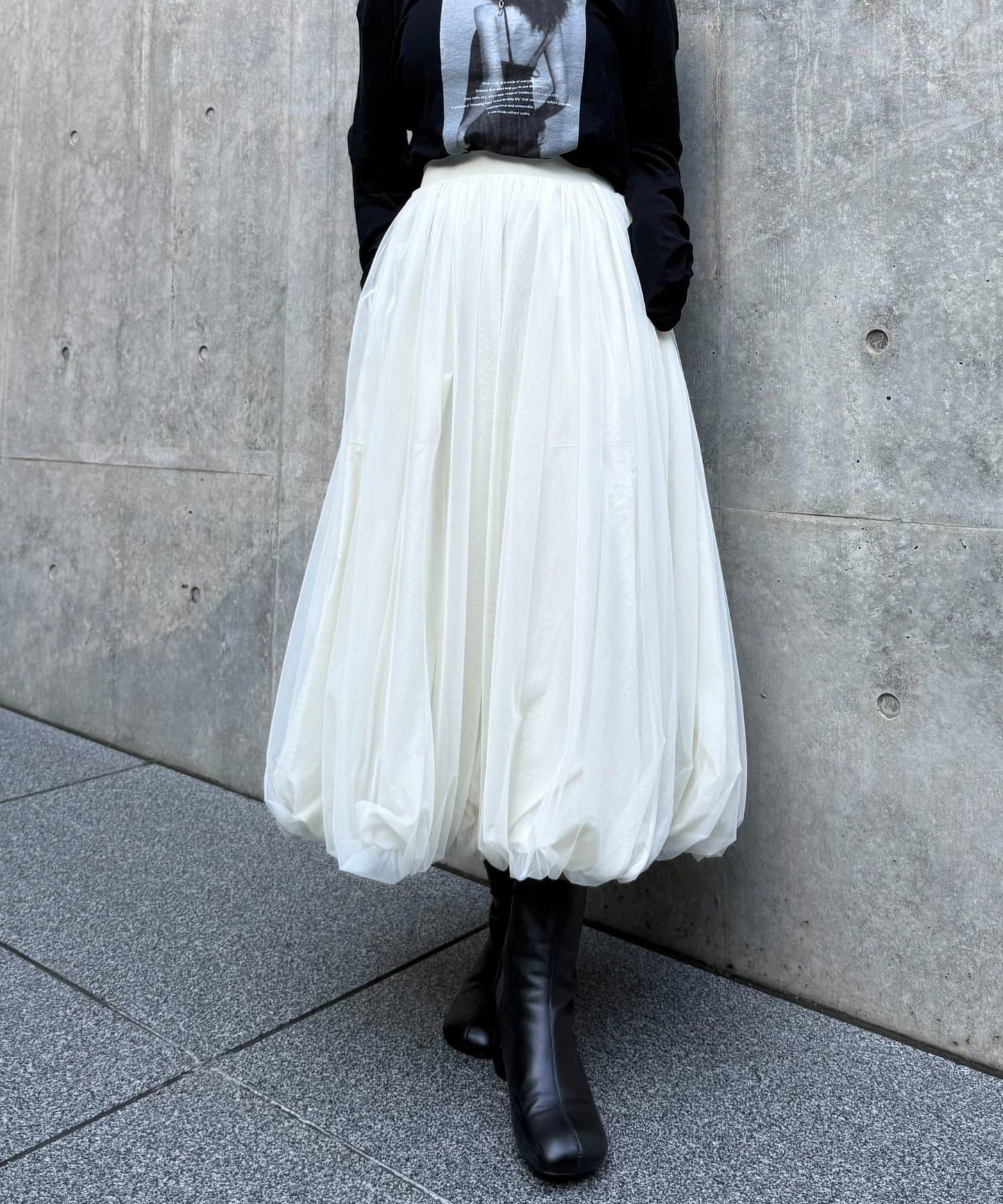 網紗泡泡半身裙