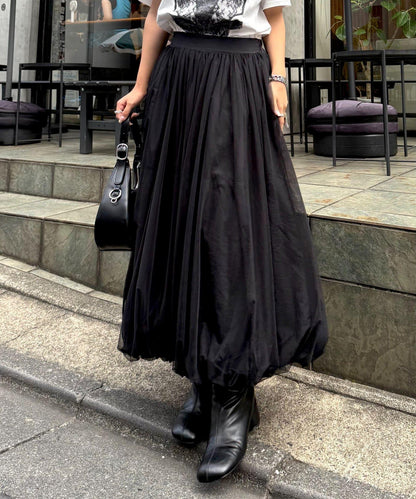 網紗泡泡半身裙