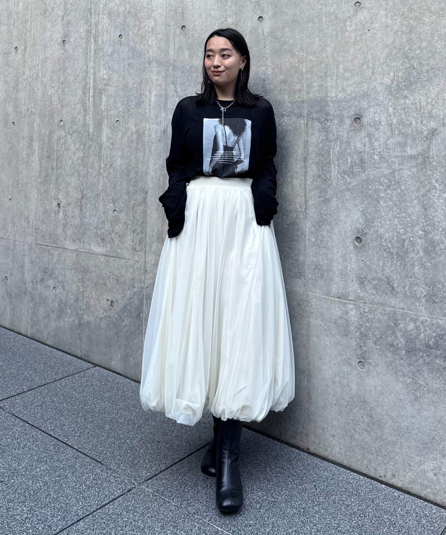 網紗泡泡半身裙