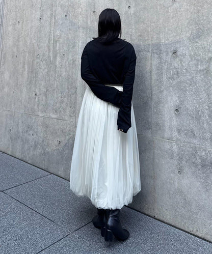 網紗泡泡半身裙