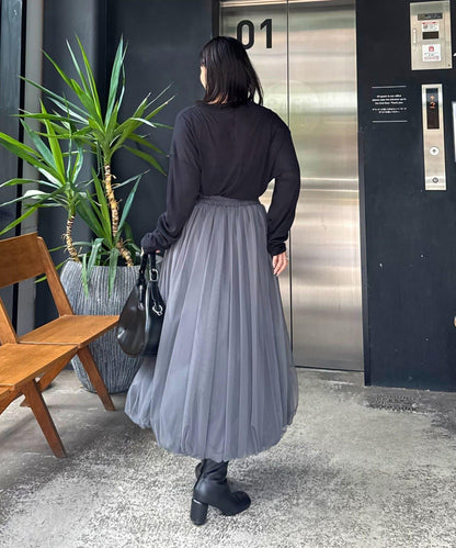 網紗泡泡半身裙