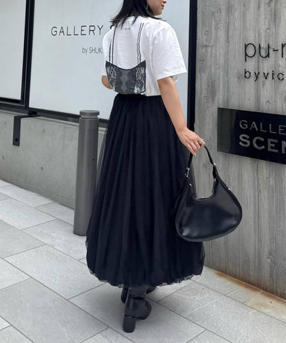 網紗泡泡半身裙