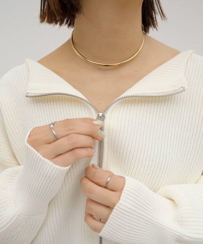 【パルクロ限定】（yumi企畫）多穿法雙拉鍊針織開衫