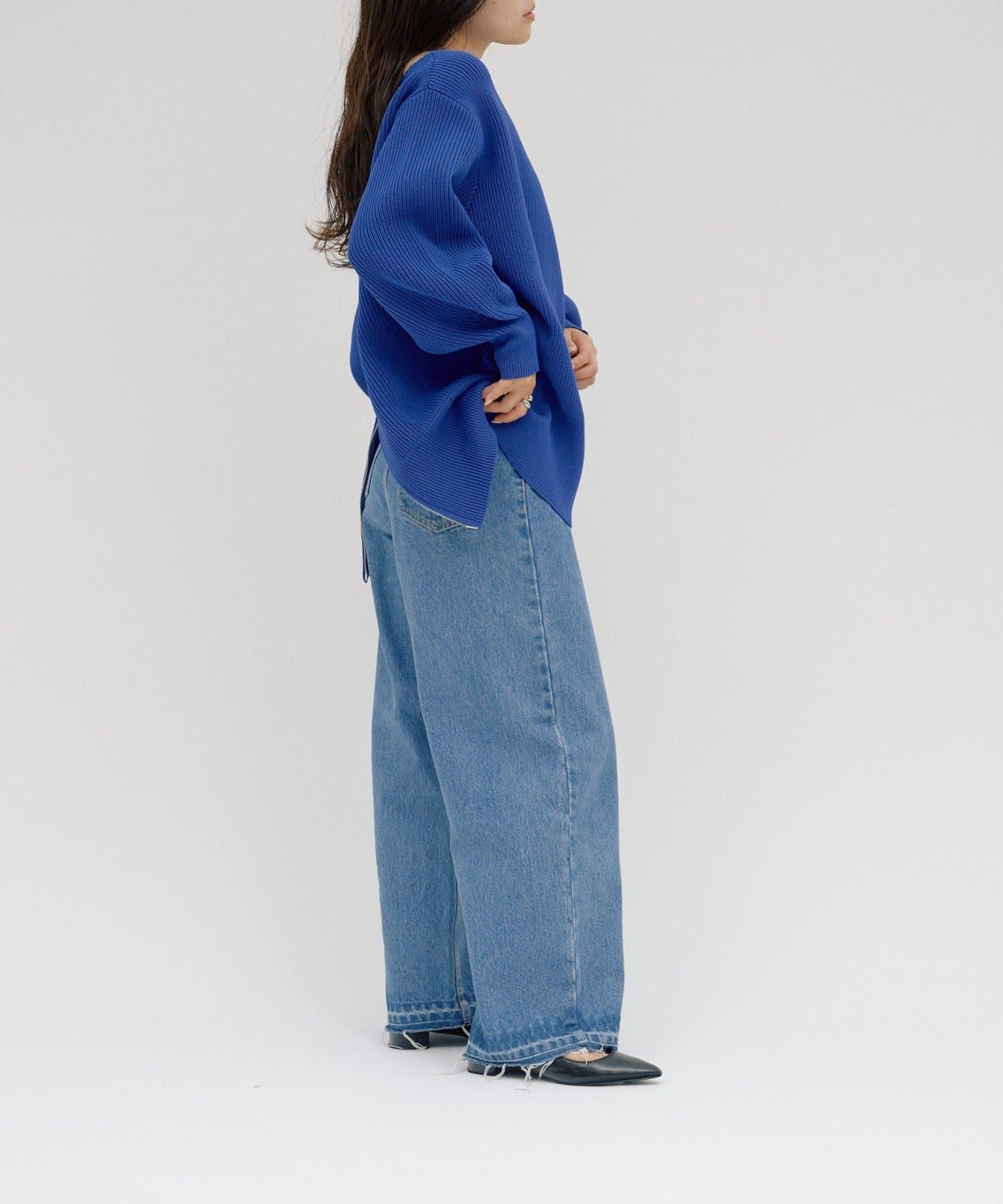 【パルクロ限定】（yumi企畫）多穿法雙拉鍊針織開衫