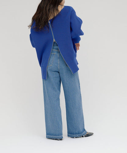 【パルクロ限定】（yumi企畫）多穿法雙拉鍊針織開衫