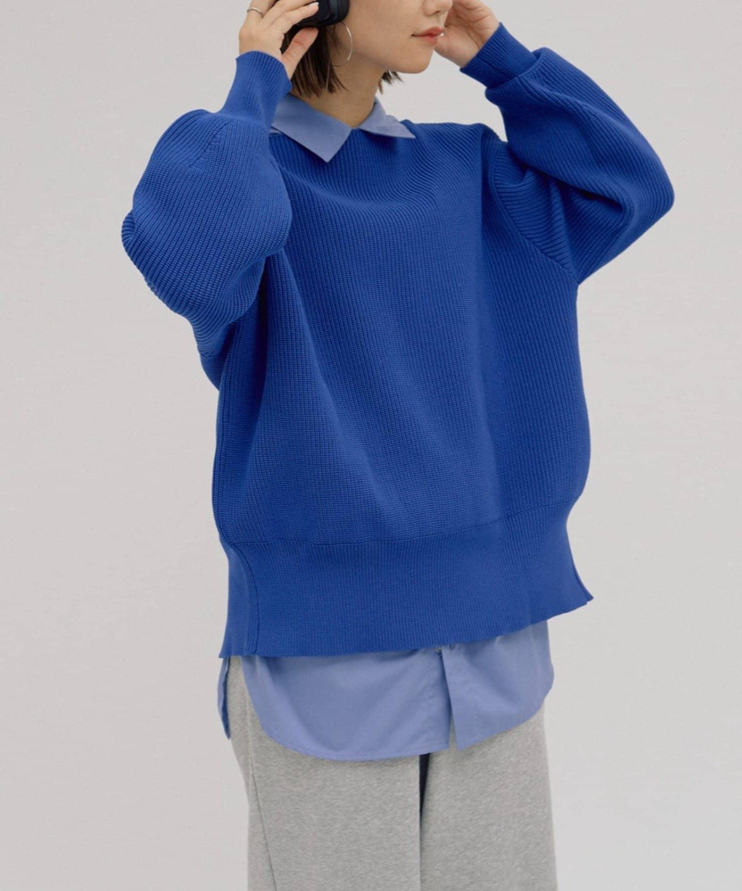 【パルクロ限定】（yumi企畫）多穿法雙拉鍊針織開衫