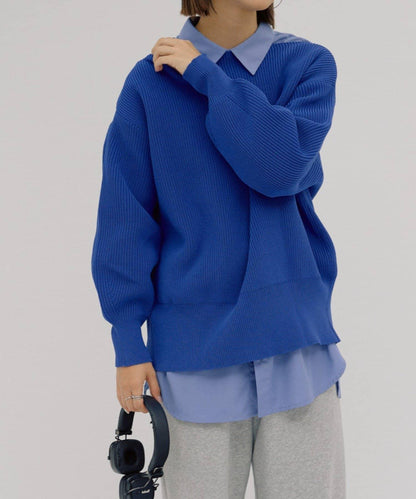 【パルクロ限定】（yumi企畫）多穿法雙拉鍊針織開衫