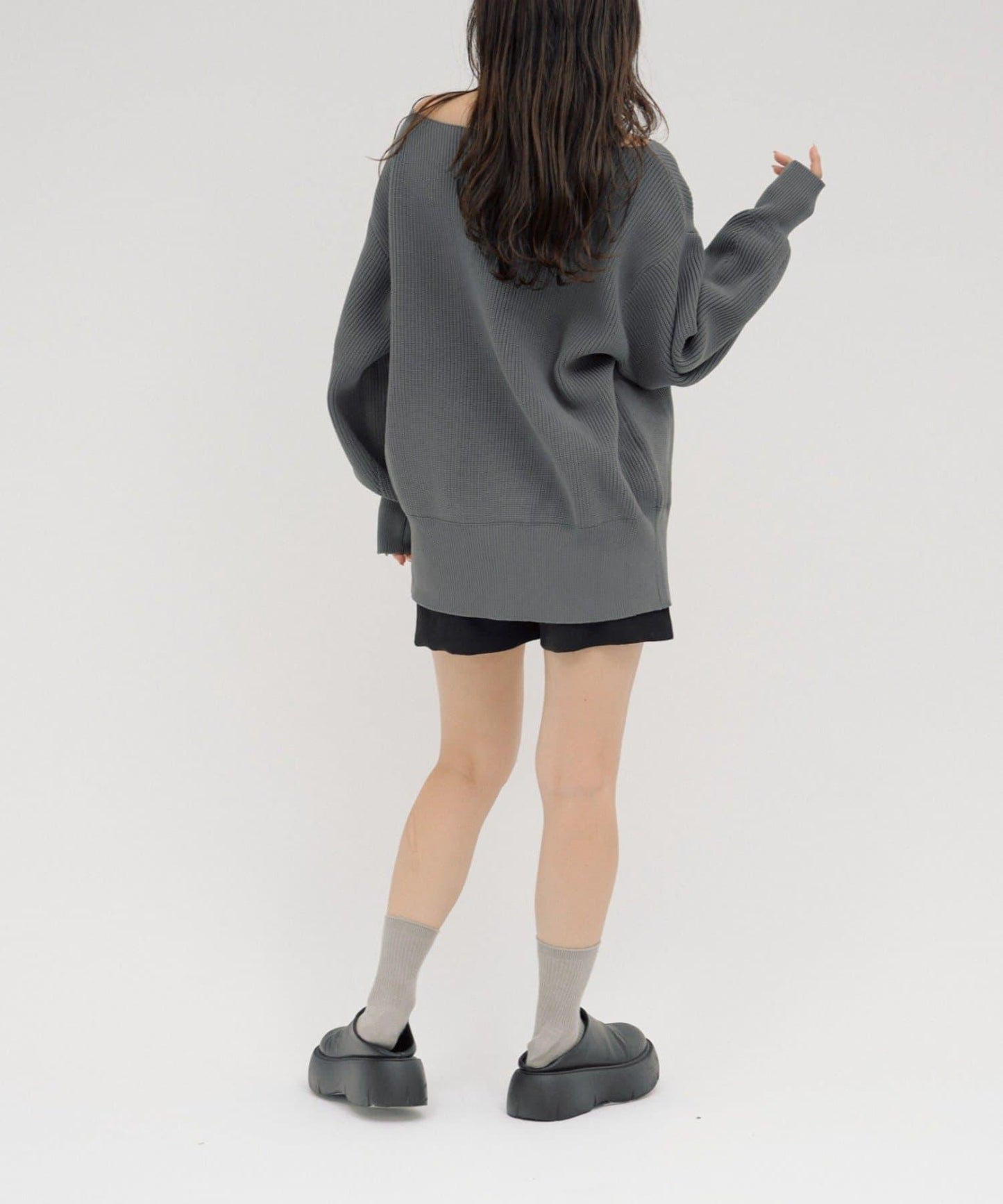 【パルクロ限定】（yumi企畫）多穿法雙拉鍊針織開衫