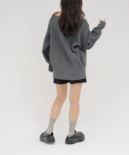 【パルクロ限定】（yumi企畫）多穿法雙拉鍊針織開衫