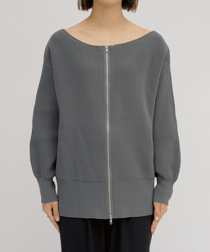 【パルクロ限定】（yumi企畫）多穿法雙拉鍊針織開衫